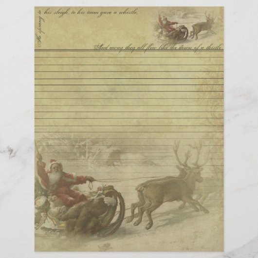 Old World Santa Letterhead - Brief van Santa (Voorkant)