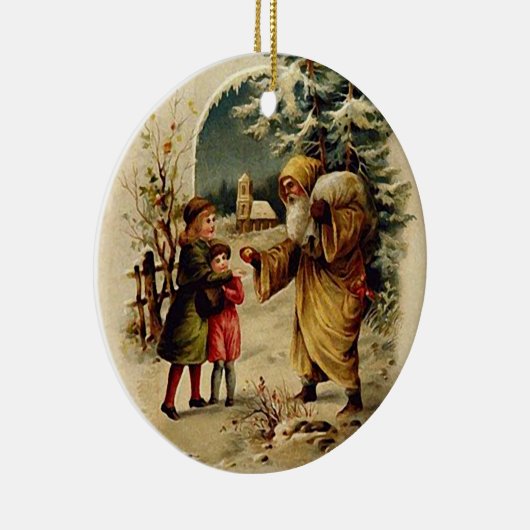 Old World Santa Ornament (Circle) (Rechts)