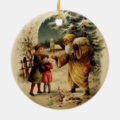 Old World Santa Ornament (Circle) (Achterkant)