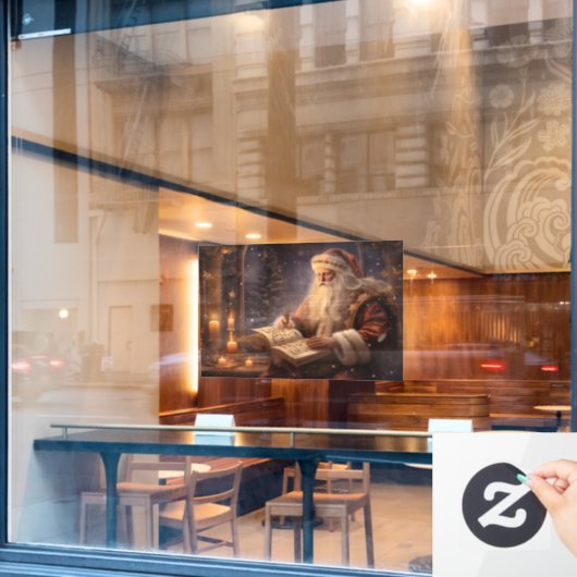 Old World Santa Raamsticker (Cafe Raam)