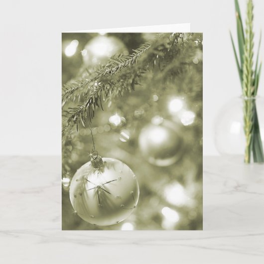 Old World Sparkle Holiday Kaart (Voorkant)