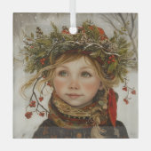 Old World Winter Child Glas Ornament (Voorkant)