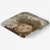 Old World Winter Child Papieren Bordje (Gebogen)