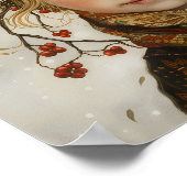 Old World Winter Child Poster (Hoek)