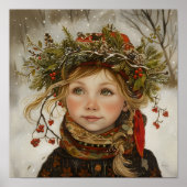 Old World Winter Child Poster (Voorkant)