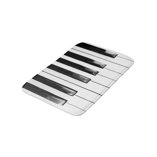 Old Worn Piano Keys Badmat (Gekanteld)