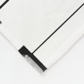 Old Worn Piano Keys Fleece Deken (Hoek)