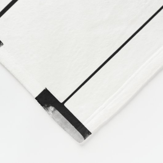 Old Worn Piano Keys Fleece Deken (Hoek)