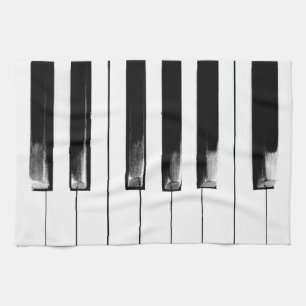 Old Worn Piano Keys Theedoek