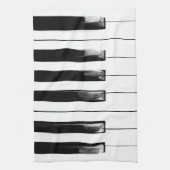 Old Worn Piano Keys Theedoek (Verticaal)