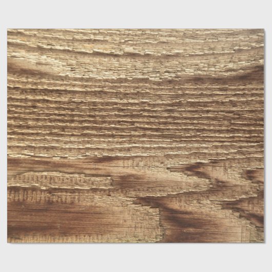 Old Worn Wood Cadeaupapier (Vlak)