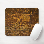Old Worn Wood Panel Muismat (Met muis)