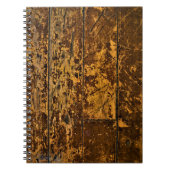 Old Worn Wood Panel Notitieboek (Voorkant)