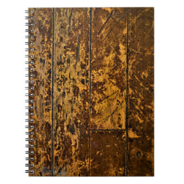 Old Worn Wood Panel Notitieboek