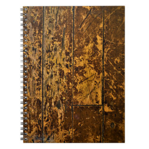 Old Worn Wood Panel Notitieboek