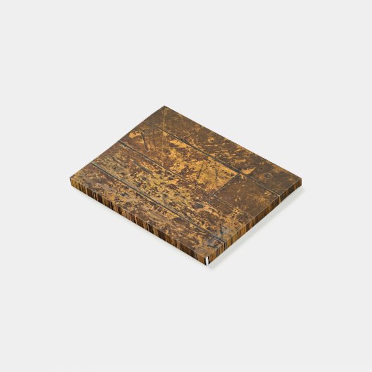 Old Worn Wood Panel Post-it® Notes (Schuin)