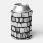 Old Worn Wooden Board Wall Blikjeskoeler (Blikje Voorkant)