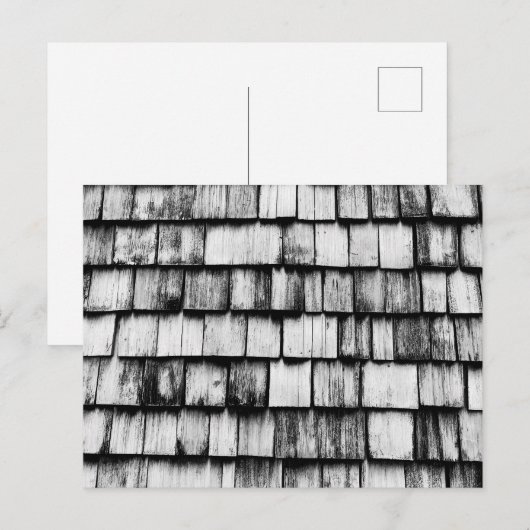 Old Worn Wooden Board Wall Briefkaart (Voorkant / Achterkant)