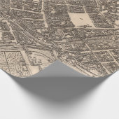 Old Wroclaw Poland Map (1588) Cadeaupapier (Hoek)