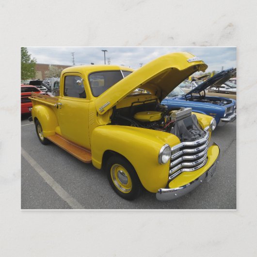 Old Yellow Truck Briefkaart (Voorkant)