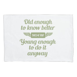 "Old & Young" aangepaste hoesjes voor monogram kus Kussensloop