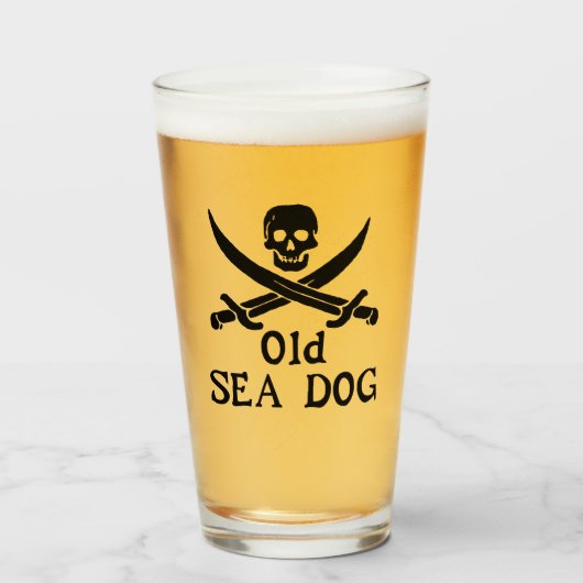 Old Zee Dog Glas (Voorkant gevuld)