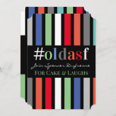 #oldasf Birthday Party Fun Uitnodiging (Voorkant / Achterkant)
