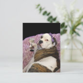 olde engels buldogge briefkaart (Staand voorkant)