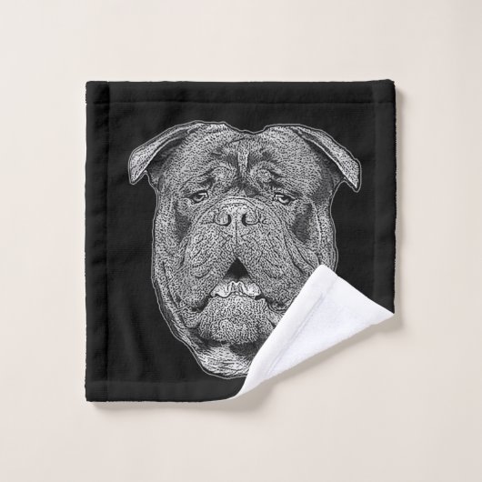 Olde English Bulldog-set badhanddoeken Bad Handdoek (Wasdoekje)