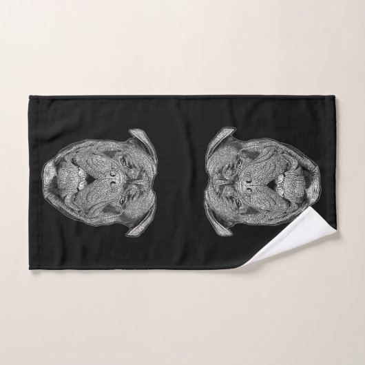 Olde English Bulldog-set badhanddoeken Bad Handdoek (Handdoek)