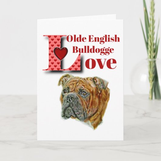 Olde English Bulldogge Kaart (Voorkant)