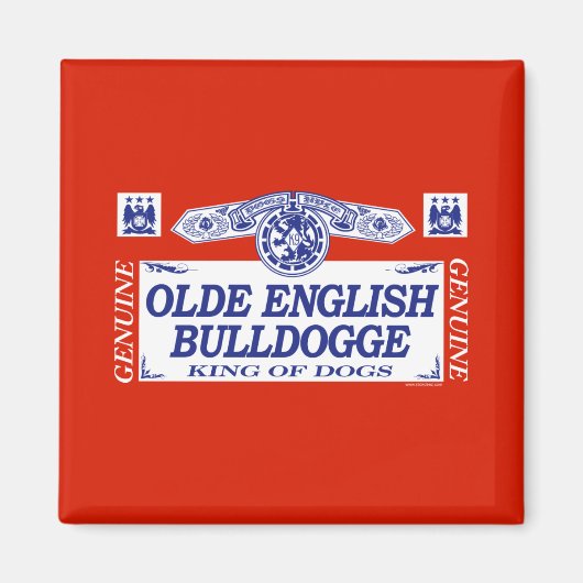 Olde English Bulldogge Magneet (Voorkant)