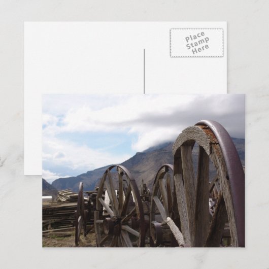 Olde Town in Cody, WY Postcard Briefkaart (Voorkant / Achterkant)