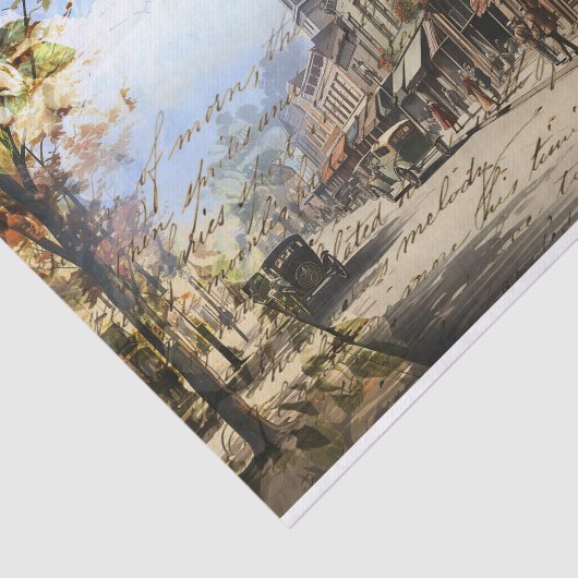 Olde Towne Memories Decoupage Tissuepapier (Detail)