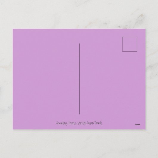 OLDE WERELD BELSNICKLE & HUNGRIGE RENDEEREN, KERST FEESTDAGENKAART (Achterkant)