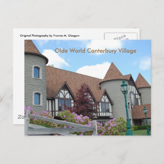 Olde World Canterbury Village Post Card 2 Briefkaart (Voorkant / Achterkant)