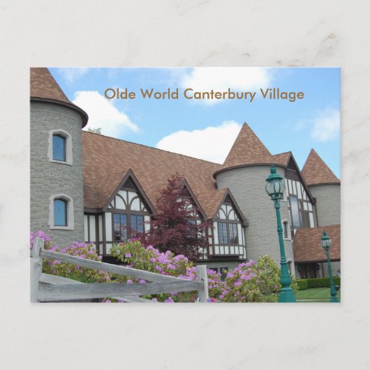 Olde World Canterbury Village Post Card 2 Briefkaart (Voorkant)