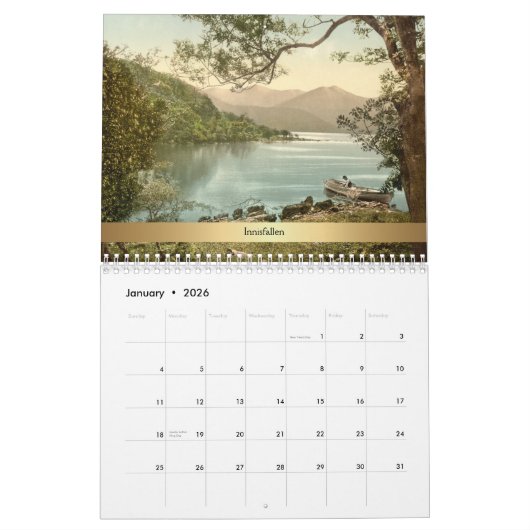 Olde World Uitzichten of Killarney Ireland Kalender (Jan 2026)