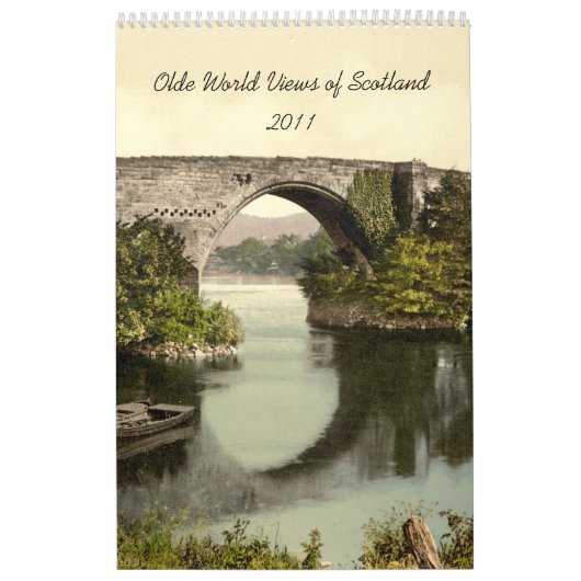 Olde World Uitzichten of Scotland Calendar Kalender (Hoes)