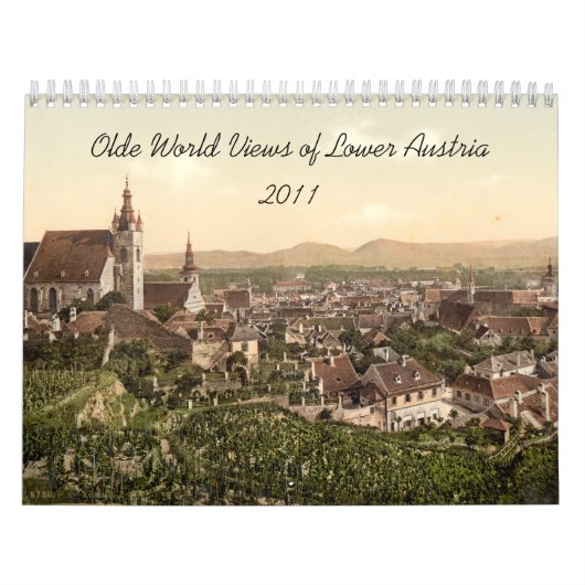 Olde World Uitzichten van Neder-Oostenrijk Kalender (Hoes)