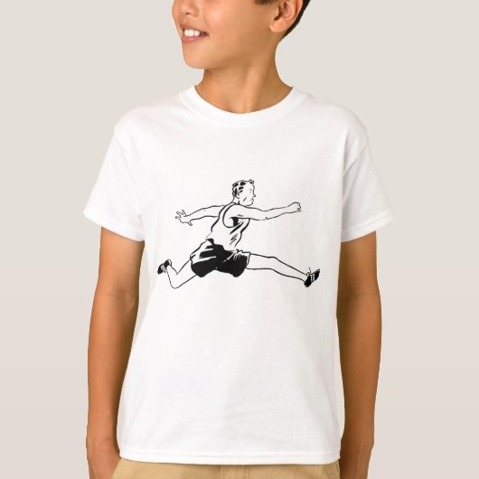 Olden Days Hurdler T-shirt (Voorkant)