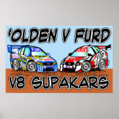Olden v Furd V8 SupaKars Poster (Voorkant)