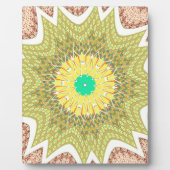 OLDEN YELLOW Afrikaans etnisch stammenpatroon Fotoplaat (Voorkant)