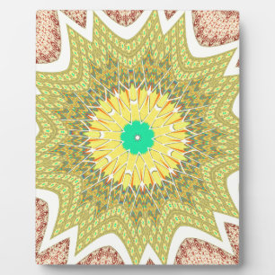 OLDEN YELLOW Afrikaans etnisch stammenpatroon Fotoplaat