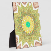 OLDEN YELLOW Afrikaans etnisch stammenpatroon Fotoplaat (Zijkant)