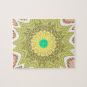 OLDEN YELLOW Afrikaans etnisch stammenpatroon Legpuzzel (Horizontaal)