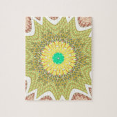 OLDEN YELLOW Afrikaans etnisch stammenpatroon Legpuzzel (Verticaal)