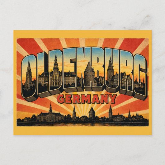 Oldenburg Duitsland Kasteel Briefkaart (Voorkant)