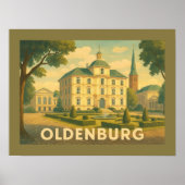 Oldenburg Duitsland Stad Kunst Poster (Voorkant)