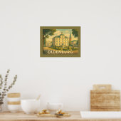 Oldenburg Duitsland Stad Kunst Poster (Keuken)